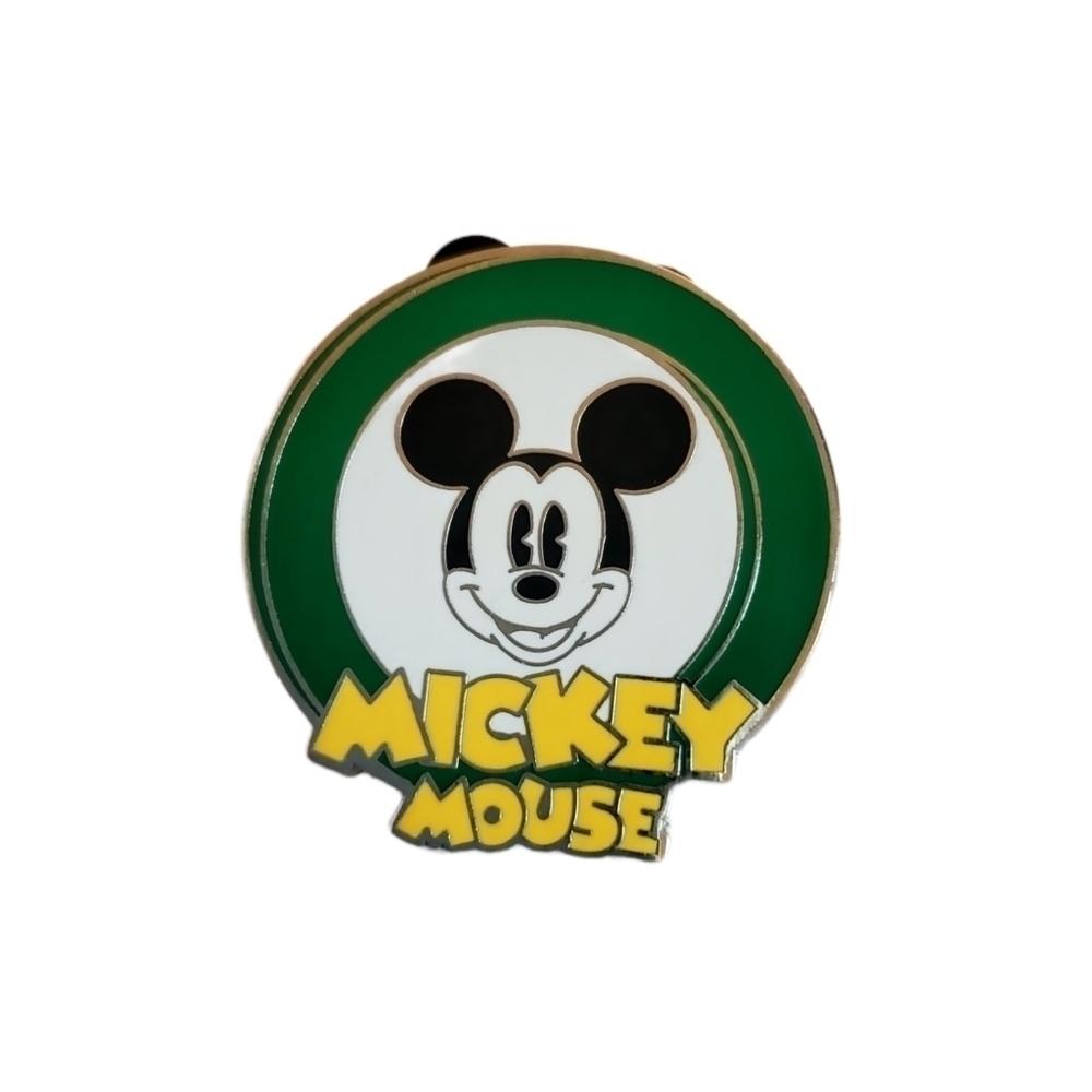 Disney Mickey Mouse Green Lapel Pin Disney Pin Trading